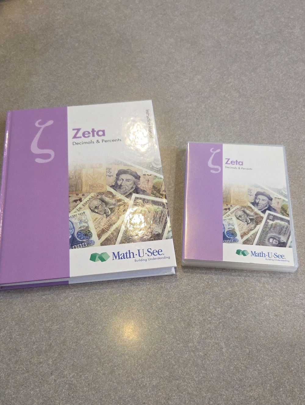 Math-U-See Zeta Decimals & Percents Curriculum Set